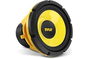 Pyle Car Midbass Speaker System - Pro 8 Inch 400 Watt 4 Ohm Auto Mid-Bass Component Poly Woofer Audio Sound Speakers for Car 