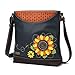 Chala Handbags Sunflower Sweet Messenger Bag Purse, Flower Lover