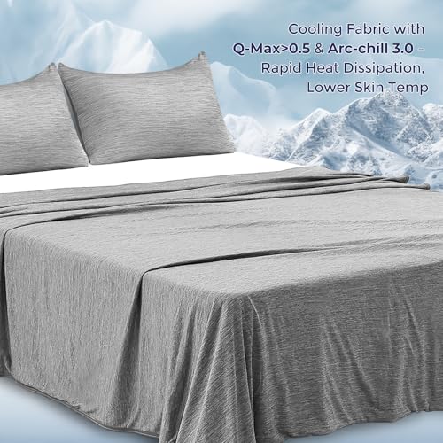 Luxear Cooling Blanket for Summer, Blanket with Cold Feeling Technology, Soft Lightweight Blanket for Sofa, Armchair, Adult, Baby, Child, Dog, Travel, Car, 220 x 240 cm, Grey