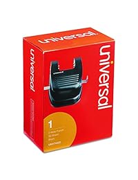 Universal 30 sheet two hole Punch, 9 32" agujeros, negro (74222)