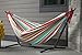 Vivere Double Cotton Hammock with Space Saving Stand and Carry Bag - Salsa