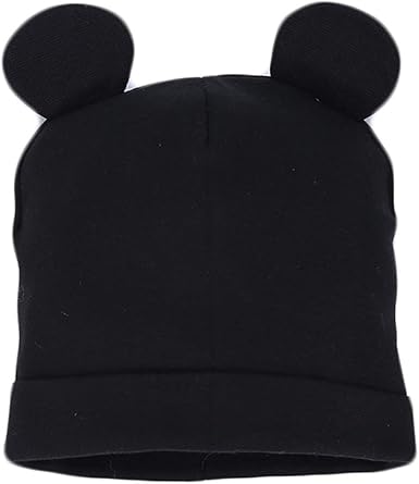 black baby hat with ears