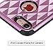 iPhone 7 Case, Poristal 2 in 1 [Dynamic Geometry] Shockproof Electroplate Protective Case [Slim Cushion] For Apple iPhone 7 (2016) - Rose Red