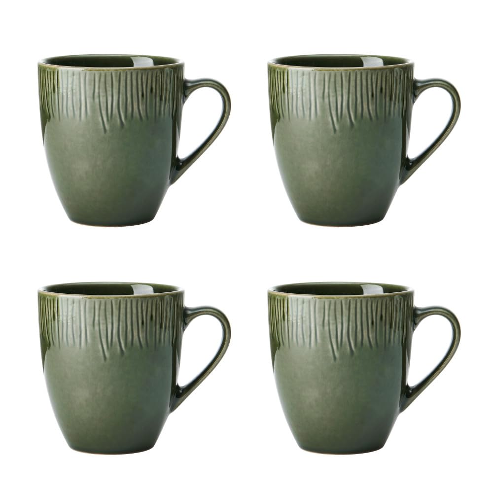 MIKASA Jardin 4pc Stoneware Mug Set, 420ml, Gift Boxed
