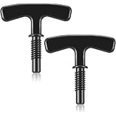 Lasnten 2 Pack Shower Drain Key Removal Tool, Cover Remover T Puller Black | Easy to Grip Handle for Drain Grates, Fits Standard Bathroom Sink Openings, Durable Black Finish, Cleaning Tool