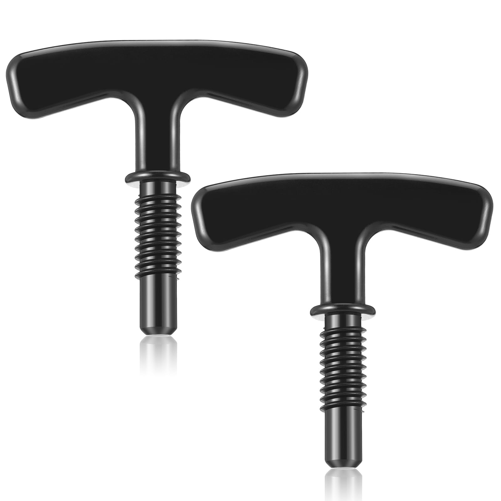 Photo 1 of Lasnten 2 Pack Remover for Drain Covers Drain T Puller Shower Drain Removal Tool Drain Gunk Remover Tool Pipe Puller Black Drain Key for Easy Shower Drain Cleaning Bathroom Sink