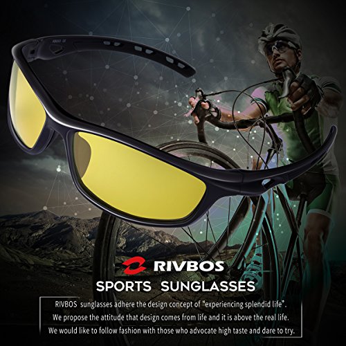 RIVBOS Polarized Sports Sunglasses Driving Sun Glasses Shades for