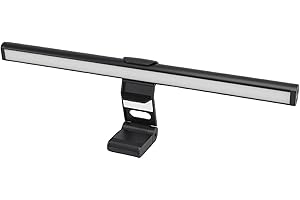 XUMIUZIY Laptop Monitor Light Bar, Computer Screen Lamp for Eye Caring, USB Reading LED Task Lamp with Memory Dimming Functio
