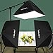 CRAPHY Professional Photo Studio Soft Box Lights Continuous Lighting Kit 3x135W 5000K Bulbs + 20