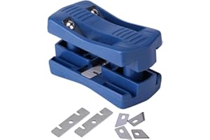 Saiper Edge Banding Trimmer with Carbon Steel Blades for Plastic PVC Plywood Melamine Wood, Edge Band Cutter Manual Trimming 
