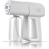 Atomizer Sprayer, Rechargeable Nano Mist Spray Gun with Blue Light, Portable Electrostatic ULV Fogger Machine, Cordless Handheld Atomizing Sprayer Device, Fine Mist Sprayer for Home, Office,Salon