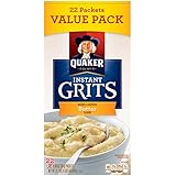 Quaker Instant Grits, Butter Flavor, Value Pack, 22 Packets