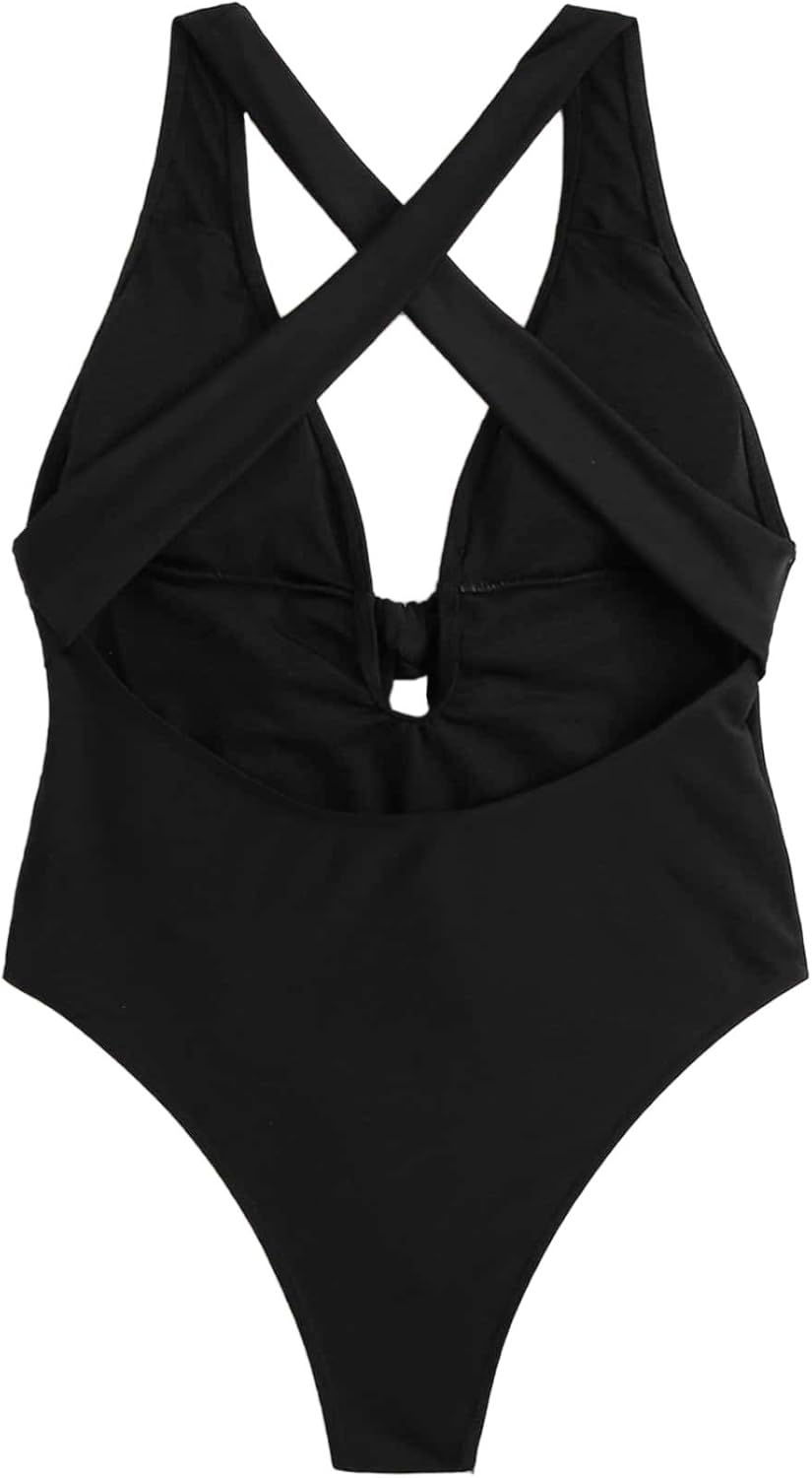 shein black one piece swimsuit