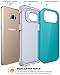 E LV Case for Galaxy S7 Edge Case (Shock Proof Defender) Slim Case Cover - Impact Resistant Armor Hybrid Protection for Samsung Galaxy S7 Edge - [Turquoise/Grey]