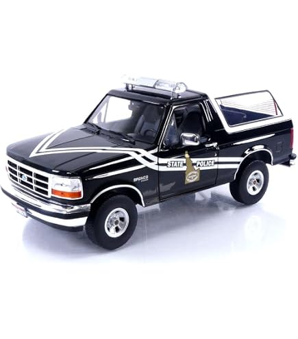 Greenlight 1:18 - Ford Bronco XLT 1996 Police De L'État De New York, Modèle 19121, Neuf