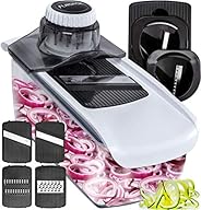 Fullstar Mandoline Slicer Spiralizer Vegetable Slicer - Cheese Slicer Food Slicer 6-in-1 Vegetable Spiralizer 