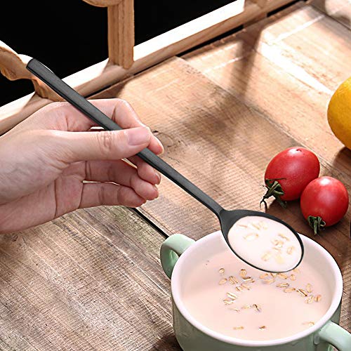 Soup Spoon,Korean Spoons, 8 Pieces Stainless Steel Asian Soup Spoon,8.5