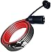 P.I. AUTO STORE Premium 12V 12' Extension Cable Cord Lead for Cigarette Lighter Plug. Accessory for Tire Inflator