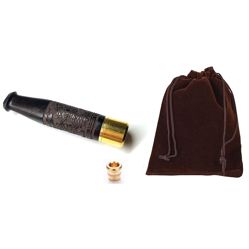 Thither Handmade Ciggarette Holder Removable Easy Cleaning Holders,Choice of Regular or Slim Size,Great for Roll -ups (Regular, Black) roll up Cigarettes (Black-5mm)