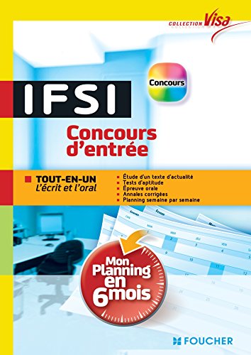 Visa - Concours IFSI - Mon planning en 6 mois - Nº32 by (Paperback)