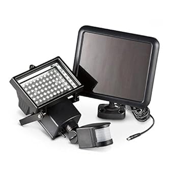 OUKANING 60 LED Solarleuchte mit Bewegungsmelder Außen Leuchte Solarstrahler Sensorlicht