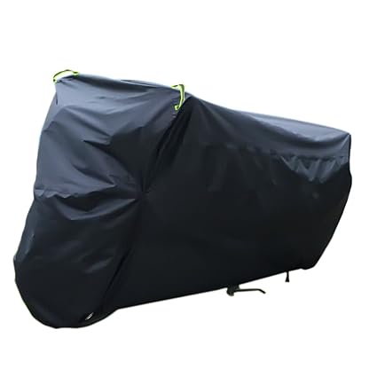 Awnic Wasserdichte Motorradabdeckung Abdeckung für Motorrad 210T Taft mit Anti-UV-Beschichtung Schlüsselloch Gegen Diebstahl 