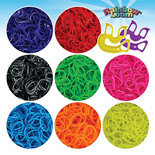 Rainbow Loom® Treasure Box NEON Edition, 8,000 Rubber Bands in 8