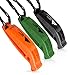 Kids Safety Emergency Whistles with Lanyard – Easy to Use for Signaling Attention – Essential Survival & Personal Safety Gear for Family Vacations, Camping, Boating & More – Set of 3 Rescue Whistles