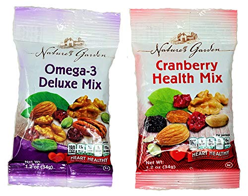 image for Nature's Garden Trail Mix Snack Packs, Multi Pack 1.2 oz bags, Pack of