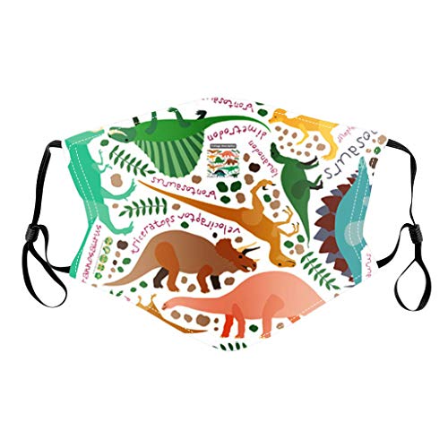 Woybda Lavable Estampado Lindo Pañuelo Niño Multicapa Multifunción Elástica y Transpirable Algodón Reutilizable con Bolsillo Para Filtro Escuela Calle ????á???????????????????? (Multicolor 14, 5pc)