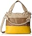 MG Collection Ece Tri-Tone Hobo Handbag