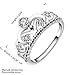 joyliveCY Fashion 925 Sterling Silver Jewelry Imperial Crown Luxury Elegant Party Ring Size 7
