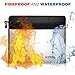 2192°F Fireproof Document Bag | 15” x 11“ Fireproof Money Bag| 3-Layer Fireproof Safe Storage Water Resistant Envelope with Zipper| Fireproof Box Pouch for Passport Important Paper Cash Lipo Battery