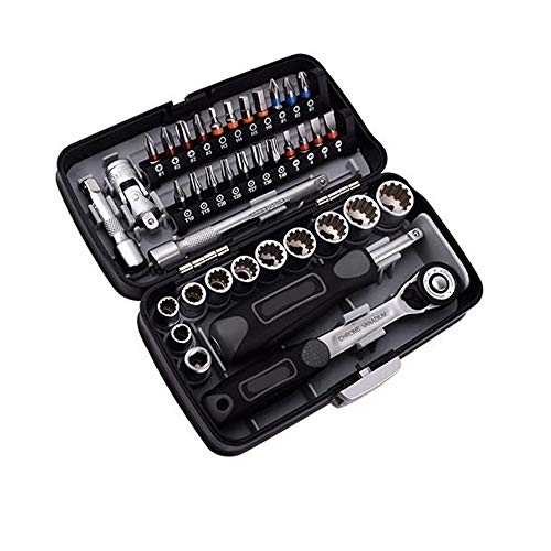 BaoYPP Schraubenzieher Set 38PCS S2 Mini Ratsche Kant-Schraubendreher Schraubendreher-Satz 1/4 Sockel Hex Torx-Schlitz… – Bild 3
