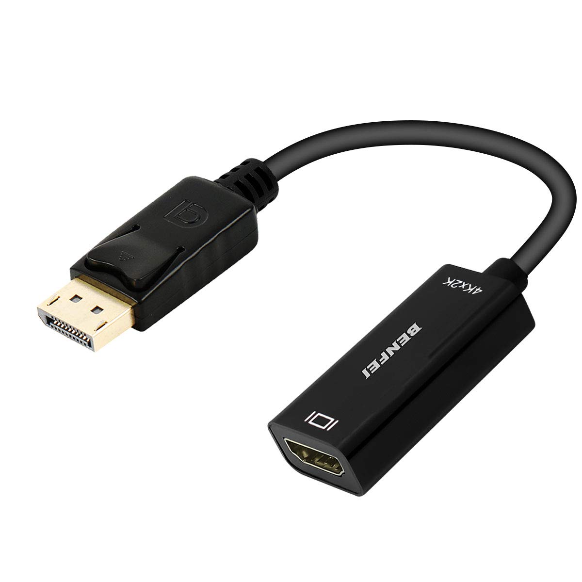DisplayPort to HDMI Adapter 4K, BENFEI Display Port(DP) Input to HDMI