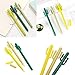 Cactus Ballpoint Pen 11PCS Cute Cool Pens Stationery Set Black Ink Writing Pens with Cactus Canvas Pen Case Pencil Bag Notes Sticker for School Office Home Supply Gift