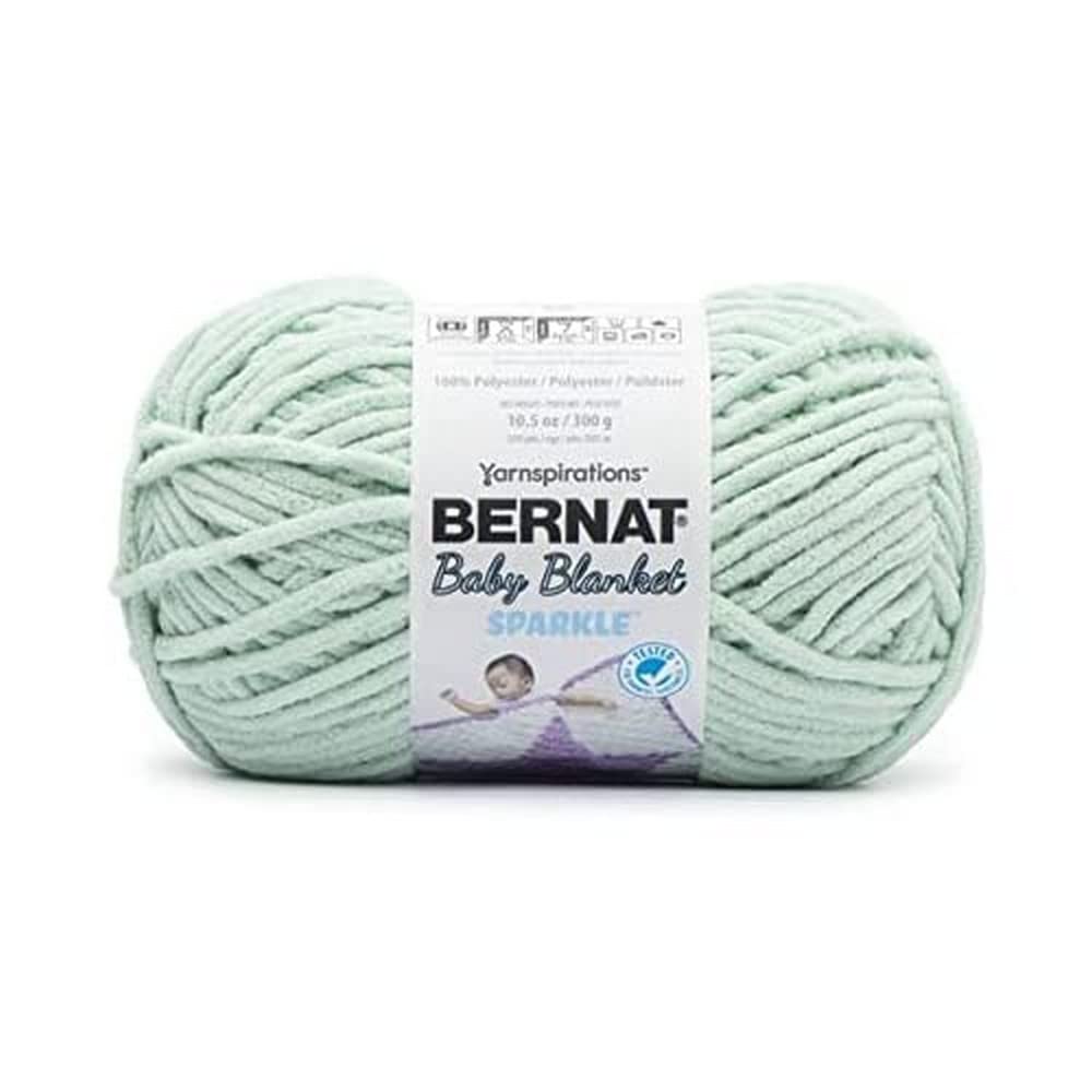 BERNAT Baby Blanket Sparkle 300g - Seafoam Sparkle