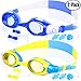 COOLOO Kids swim Goggles, 2 Pack Swimming Goggles for Kids Age 3-12 Boys Girls