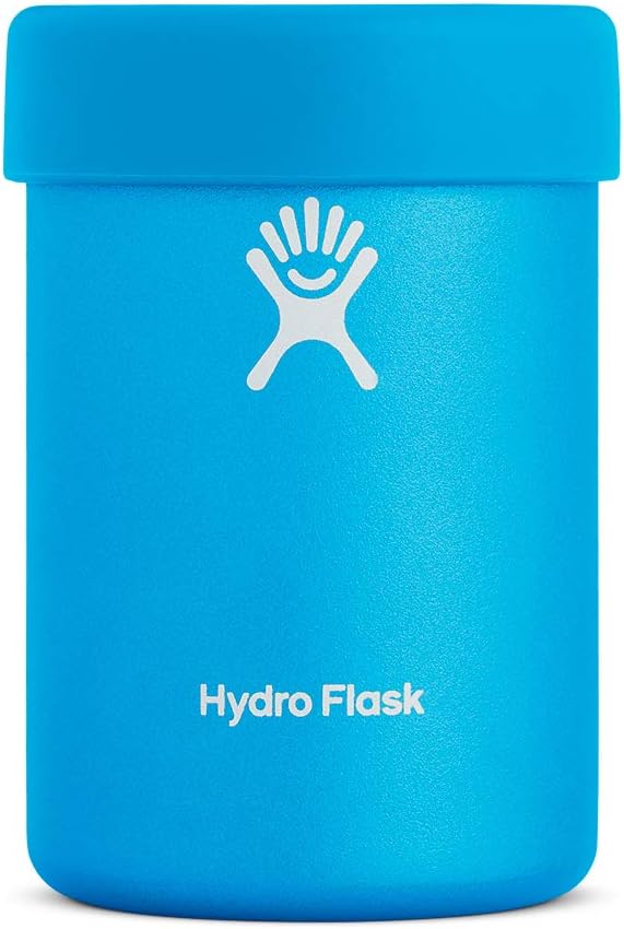 Hydro Flask Can Cooler Cup - Stainless Steel & Vacuum Insulated - Removable Rubber Boot - 12 oz, Pacific