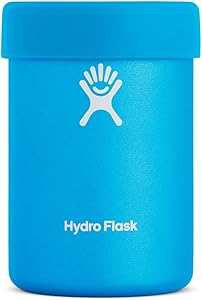 Hydro Flask Can Cooler Cup - Stainless Steel & Vacuum Insulated - Removable Rubber Boot - 12 oz, Pacific