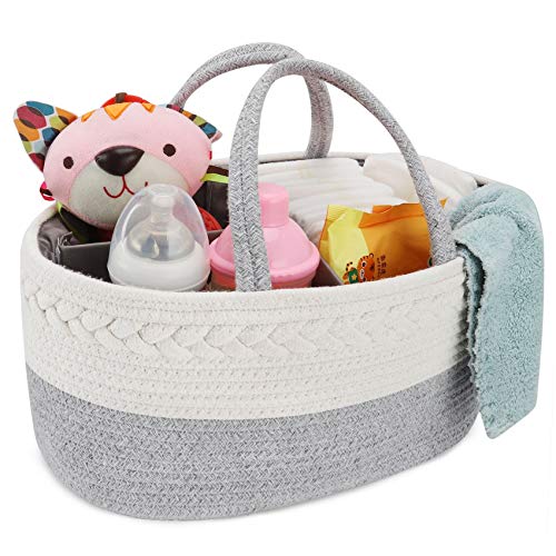 ABenkle Baby Diaper Caddy, Nursery Storage Bin and Car Organizer for