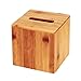 J JACKCUBE Design Premium Bamboo Tissue Box Cover – Modern Square Design for Home, Office, and Bathroom – Eco-Friendly and Durable Tissue Holder - MK273A