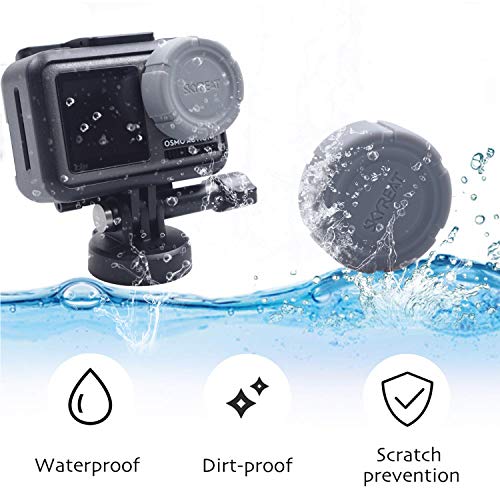 SKYREAT Silicone Soft Rubber Lens Cap Cover Accessories for DJI Osmo Action Camera