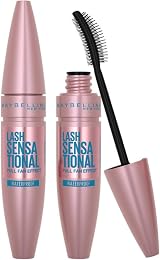 Maybelline Lash Sensational Waterproof Mascara Layer-Reveal Brush Black view 1