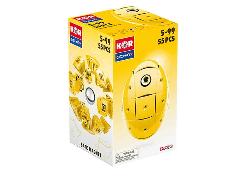 Geomag KOR Color, Yellow, 55 Piece Set, 675