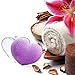 Outus Plastic Bath Bomb Mold Clear Heart Shape for DIY and Christmas Decoration, 5 Sets (65 mm)