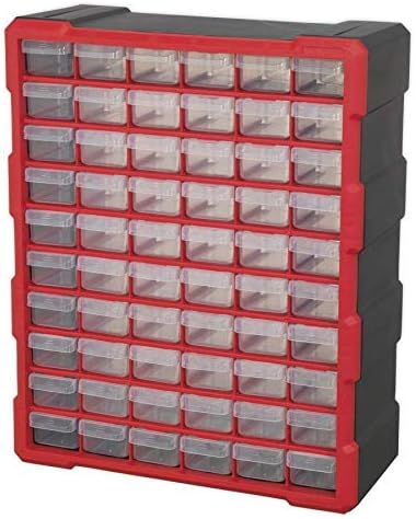 Sealey Apdc60R Cabinet Box 60 Drawer - Red/Black, Small - Image 4