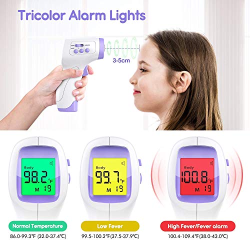 LYZZO Forehead Thermometer, Touchless Digital Infrared Thermometer for