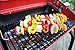 Americana Electric Cart Grill with wire shelf, Satin Black