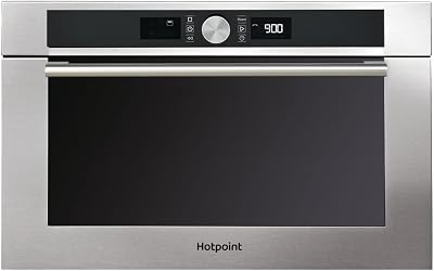 Hotpoint 31L 1000W Built In Microwave & Grill - Stainless Steel